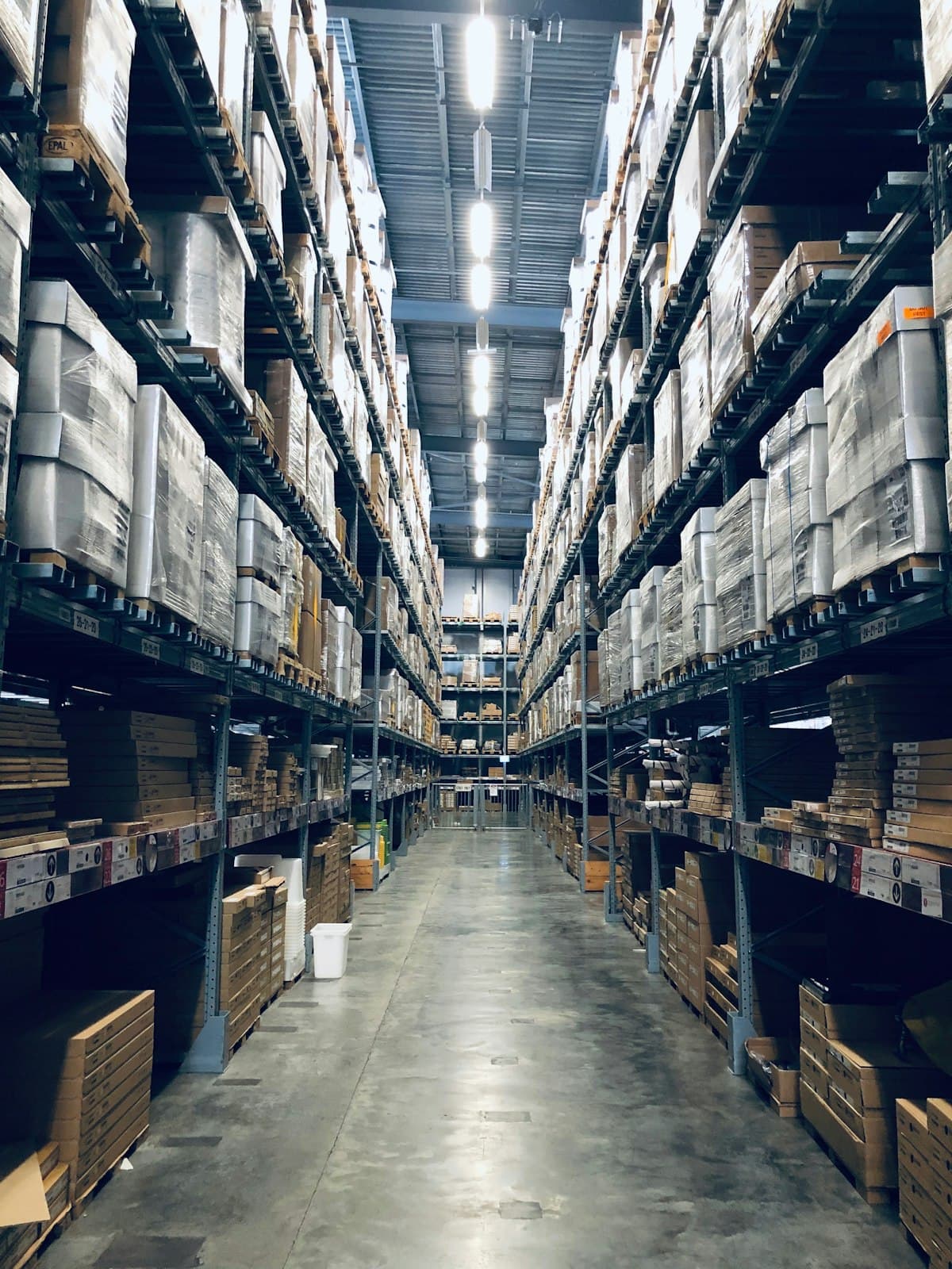 Entrepôt de palettes